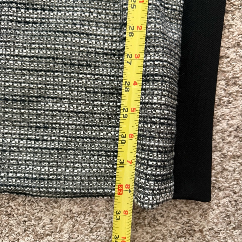 Moulinette Soeurs Anthropologie Black Gray Metallic Tweed Sheath Dress 6P Y2K - Picture 15 of 15